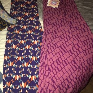 Lularoe butter leggy and : maxis purp s d pink nwt